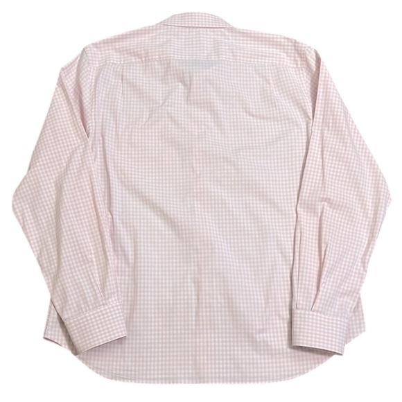 Nautica Gingham Long Sleeve Shirt Pink/White Flex Classic Fit Button Down XL - Picture 7 of 9